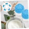 Baluue 12pcs Travel Cosmetic Jars with Lids for Cream Lotion Ointments Durable Rose Flower Design for Home Travel Storage view 2
