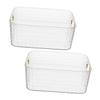 ABOOFAN 2pcs Diamond Pattern Makeup Organizer Box Acrylic Countertop Storage Case for Bathroom and Vanity Multiuse Sundries Holder for Home and Dorm view 1