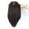 IVGTOP Jewish Topper with High Density Real Virgin European Human Hair Kosher Sheitels for White Women Silk Top Hairpieces Natural Scalp (Natural Black, 6x6, 14inch) view 2
