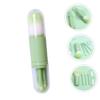 PACKOVE 1set Portable Telescopic Makeup Brush Set Dual- Cosmetic Tool for Powder Eyeshadow and Lip Easy to Clean and Maintain for Daily Use and view 4