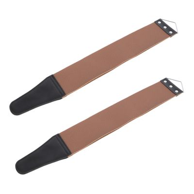 VICASKY 2pcs Leather Knife Cloth for Razor Sharpening Strop Straight Razor Double-sided Sharpening Tool