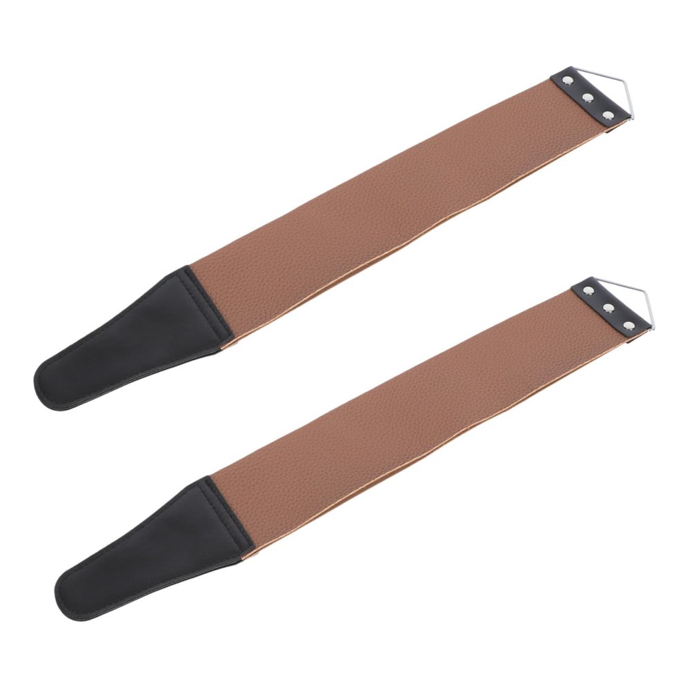 VICASKY 2pcs Leather Knife Cloth for Razor Sharpening Strop Straight Razor Double-sided Sharpening Tool
