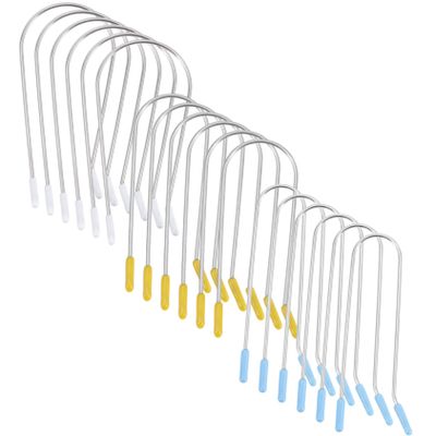 BAZEITFLOW 24pcs Shaped Hot Roller Clips Replacement for Heated Rollers Includes Clips Each Curling Pin for Easy Hairstyling and Perming