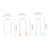 BAZEITFLOW 24pcs Shaped Hot Roller Clips Replacement for Heated Rollers Includes Clips Each Curling Pin for Easy Hairstyling and Perming view 2