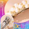BARTOSI Pearl Hair Barrettes French Hair Clips Pearl Hair Accessories for Women and Girls (Pack of 2) view 4