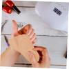 CALLARON Nail Brush Tool Wooden Manicure Tool Fingernail Cleaning Brush Perfect for Nail Dust Removal Hand Foot Care view 2