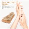 CALLARON Nail Brush Tool Wooden Manicure Tool Fingernail Cleaning Brush Perfect for Nail Dust Removal Hand Foot Care view 3