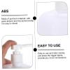 6 Pack 500ml Empty Hand Soap Bottles, White ABS Pump Spray Containers view 2