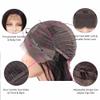 oulaer BOB Bone Straight Human Hair Wigs 13x6 Natural Black Color Short Bob HD Transparent Lace Front Wig Pre Plucked Brazilian Remy Hair 150% Density 12Inch view 4