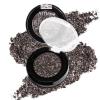 Afflano Multichrome Black Glitter Eyeshadow, Single Shimmery Black Eye Shadow Iridescent Sparkly, Smokey Goth Metallic Eye Makeup Pigmented, Waterproof Vegan Formula Monochrome Eyeshadow for Party view 1