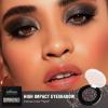 Afflano Multichrome Black Glitter Eyeshadow, Single Shimmery Black Eye Shadow Iridescent Sparkly, Smokey Goth Metallic Eye Makeup Pigmented, Waterproof Vegan Formula Monochrome Eyeshadow for Party view 2