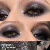 Afflano Multichrome Black Glitter Eyeshadow, Single Shimmery Black Eye Shadow Iridescent Sparkly, Smokey Goth Metallic Eye Makeup Pigmented, Waterproof Vegan Formula Monochrome Eyeshadow for Party view 4