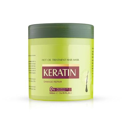 AM Keratin Hot Oil Treatment Hair Mask For Flexible, Strong & Manageable Hair - 500ml