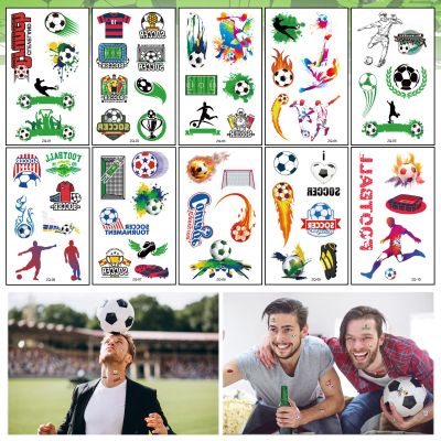 10 Sheets Soccer Temporary Tattoos for World Football Fans  Waterproof Sport Face Body Stickers for Kids Adults  Soccer Party Supplies FIFA Club World Cup 2025 Decoration Gifts Style A 