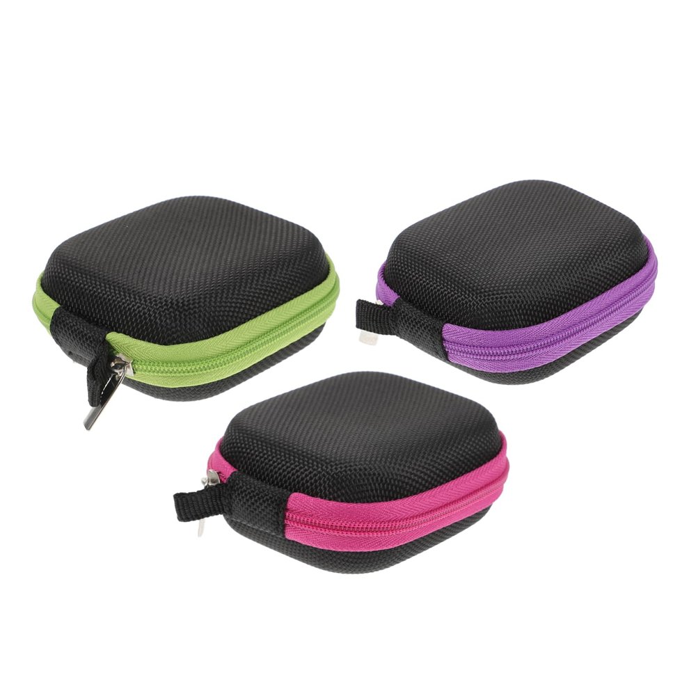 PACKOVE 3pcs Roller Bottle Storage Bags Travel Cases Green for Beauty Bottles and Organizing