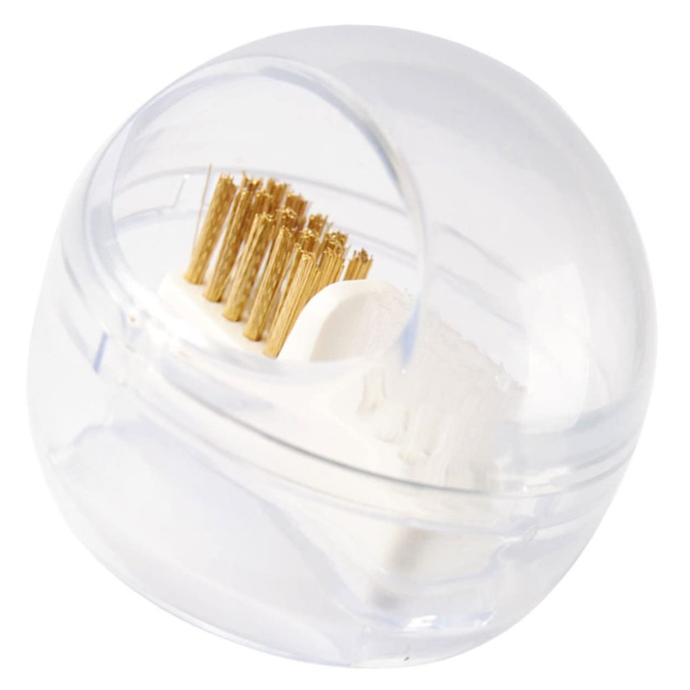 ASAKKURA 1set Cleaning Brush Grinding Head Nail Drill Bits Cleaner Soft Hard Wire Nail Drill Bit Brush Detachable