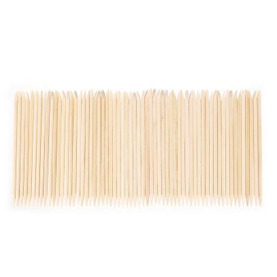 CALLARON Wooden Manicure Orange Stick Cuticle Pusher Remover 2 Tips Safe and Smooth 200pcs