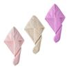 Healvian 3pcs Supple Shower Cap Hair Dry Hat Hair Drying Towel for Dry After Bath view 1