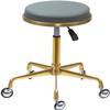 Rolling Stools with Wheels Heavy Duty Saddle Stool, Dental Mobile Chair Saddle, Hydraulic Saddle Rolling Adjustable, Stool Chair for Beauty Salon Massage Dental C, Gold2 view 1