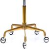 Rolling Stools with Wheels Heavy Duty Saddle Stool, Dental Mobile Chair Saddle, Hydraulic Saddle Rolling Adjustable, Stool Chair for Beauty Salon Massage Dental C, Gold2 view 3