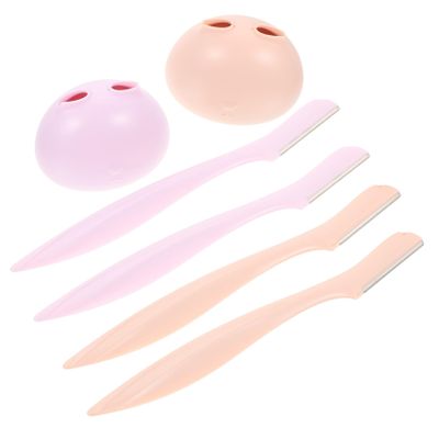 Healvian Women's Eyebrow Shaver Trimmer Set 4pcs Professional Makeup Tools Easy to Use