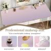 15.7"x23.6" Imitation Leather Makeup mat - Waterproof Non-Slip Vanity Protector, Stylish Cosmetic Organizer Vanity Mat for Dresser, Desk. Beatiful Cosmeticss Desk pad for You. (pinkish purple) view 4