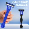 Leriton 30 Pcs Sensitive Men's Disposable Razors Bulk 5-Blade Disposable Head Razor for Sensitive Skin for Hotels, Travel, Business Trips, Gyms, SPA, Donations, Gifts, Etc. view 4