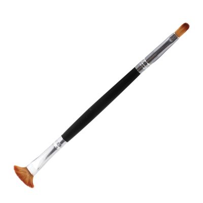 MERRYHAPY 1pcs Eye Shadow Brush Double Ended Makeup Brush Soft Hair Easy to Apply Powder Makeup Tools
