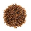 LPOCIKZADEC Messy bun Hair Piece, Curly Afro Puff Synthetic Hair Bun - Drawstring Ponytail Extensions for Women,Hair bun Wig(Dark Brown) view 2
