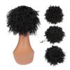 LPOCIKZADEC Messy bun Hair Piece, Curly Afro Puff Synthetic Hair Bun - Drawstring Ponytail Extensions for Women,Hair bun Wig(Dark Brown) view 3