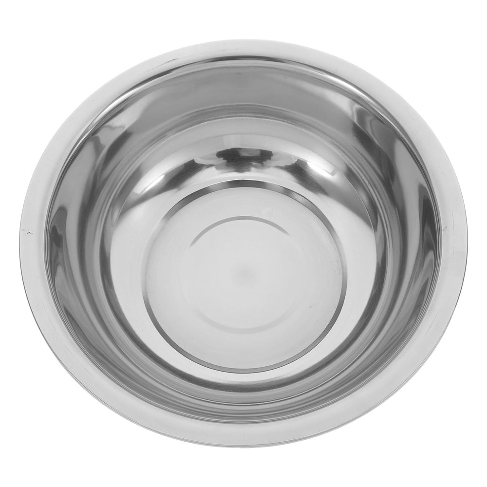 Angoily Stainless Steel Footbath Basin Multifunctional Washbasin for Laundry Deep Bowl Portable Easy to Clean Accessory