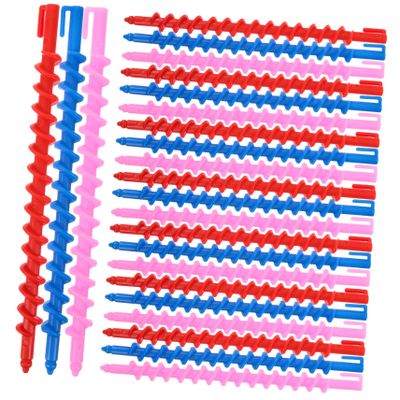 ASAKKURA 20pcs Spiral Hair Perm Rods Curlers for Hair Heatless Curls Safe Reusable Styling Tools