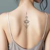 6 PCS Temporary Tattoos Lotus Sutra Back Long Clause Herbal Juice Tattoo Sticker Semi-Permanent Men And Women Waterproof Long-Lasting view 2