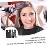 4Pcs Hair Dyeing Tools Kit Ear Covers Gloves and Black Cape view 3