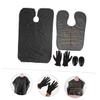 4Pcs Hair Dyeing Tools Kit Ear Covers Gloves and Black Cape view 4