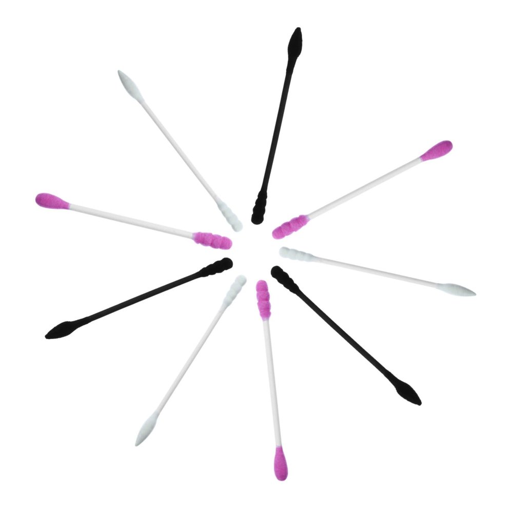 WOFASHPURET Disposable Cotton Swabs Double Spiral Cotton Sticks for Makeup and Cleaning for Cosmetic Application and Daily Use