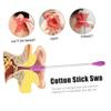 WOFASHPURET Disposable Cotton Swabs Double Spiral Cotton Sticks for Makeup and Cleaning for Cosmetic Application and Daily Use view 4
