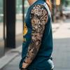 2 PCS Temporary Tattoos Prajna Carp Herbal Tattoo Stickers For Men And Women Waterproof Long-Lasting Semi-Permanent Arm Non-Reflective Japanese Retro Stickers view 2