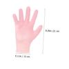 DEARMAMY 2pairs Moisturizing Hand Care Gloves for Dry Skin Treatment Soft and Resilient Exfoliating Gloves for Women for Overnight Hydration and view 2