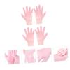 DEARMAMY 2pairs Moisturizing Hand Care Gloves for Dry Skin Treatment Soft and Resilient Exfoliating Gloves for Women for Overnight Hydration and view 4