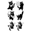 15 PCS Temporary Tattoos Black Cat Guitar Juice Tattoo Stickers Female Waterproof Long-Lasting Herbal Semi-Permanent Clavicle Arm Simulation Tattoo Stickers view 1