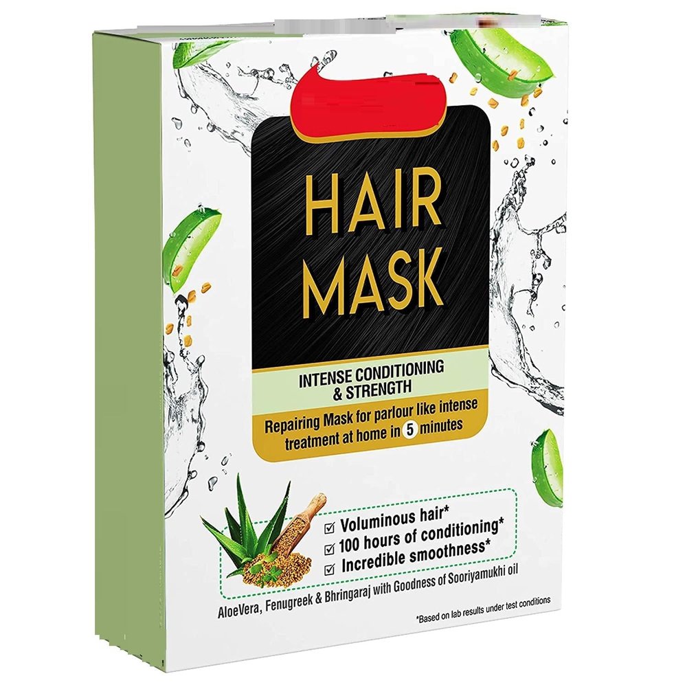 AM Hair Mask with Aloe Vera, Fenugreek & Bringaraj - (for Intense Conditioning & Strength) 4 x 30 g, 120 g