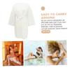 FRCOLOR Bath Robe Girls Disposable Spa Robe Salon Supplies Beauty Salon Bathing Skirt One-use Shower Garment view 2