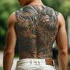 2 PCS Temporary Tattoos Herbal Juice Full Back Tattoo Stickers Waterproof Simulation Tattoo Stickers view 2