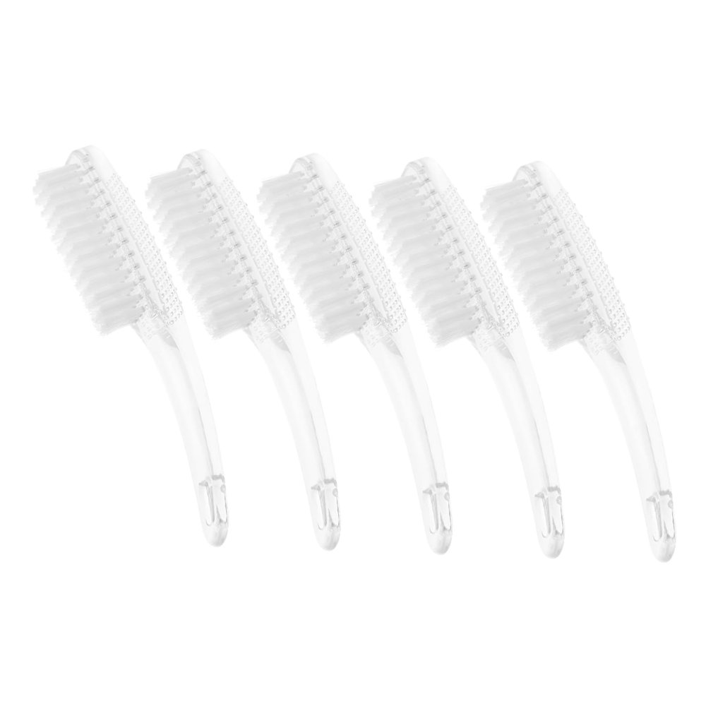 Healvian 5pcs Nail Cleaning Brush Dust Brush for Manicure Nail Care Compact and Portable for Home Travel Salon Use
