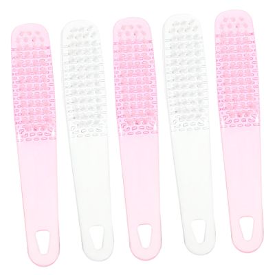 VICASKY 5pcs Nail Brush Set Cleaning Manicure Supplies Soft Bristles for Fingernails Nail Cleaner Brush Portable Comfortable for Home Use Random Color