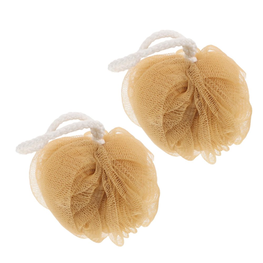 Ipetboom 2pcs Bathing Skin Cleaner Balls Lantern Design Bath Ball Scrubbers for Shower Decorative