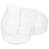 ABOOFAN Heart Shaped Multi Makeup Organizer for Desktop Cosmetic Storage Case for Lipstick Brushes and Jewelry Efficient Space-saving for view 1
