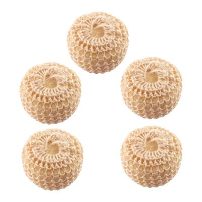 SHERCHPRY 5pcs Sisal Bath Brush Block Shower Exfoliator for Body Super Soft Bath Sponge Balls Exfoliating Sisal Sponge Ball Body Cleaner