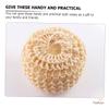 SHERCHPRY 5pcs Sisal Bath Brush Block Shower Exfoliator for Body Super Soft Bath Sponge Balls Exfoliating Sisal Sponge Ball Body Cleaner view 3